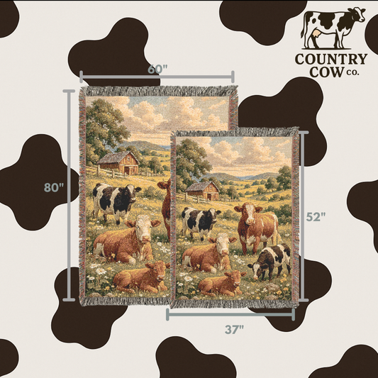 Country Cow Blankets